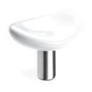 D103040 - Acrylic Collection - 1 9/16" Knob - White