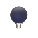 40000 Series - Frosted Colored Crystal Knobs - Stainless Steel Base