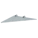 62002 - Dekkor - Perforated Corner Shelf - Brushed Stainless Steel