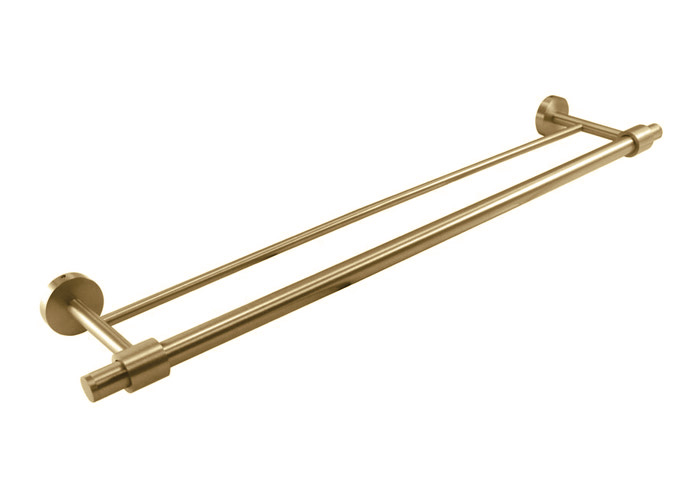satin brass towel bar