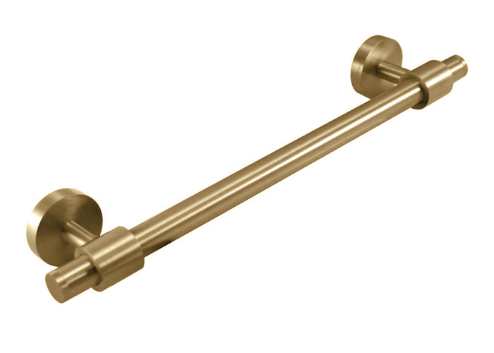 satin brass towel bar
