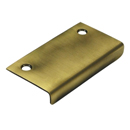 3" Angle Tab Pull - Antique Brass