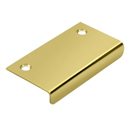 3" Angle Tab Pull - Polished Brass
