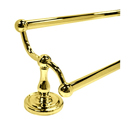 Traditional - 24" Double Towel Bar - PVD Polished Brass