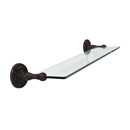 Traditional - 17 5/8" Glass Shelf - Oil Rubbed Bronze