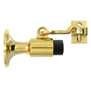 Wall Mount Bumper w/Hook - Polished Brass
