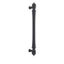 86343 - Traditional Brass - 12" Spindle Appliance Pull - Flat Black