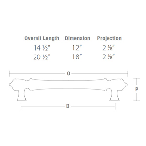 86343/44 - Traditional Brass - Spindle Appliance Pull