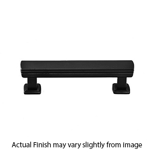 86423 - Art Deco - 4" Cabinet Pull - Flat Black