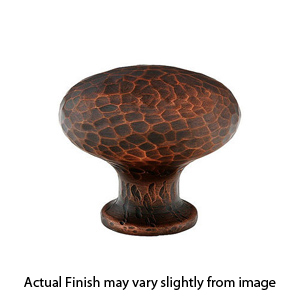 86213 - Arts & Crafts - 1.75" Round Dimpled Knob - Oil Rubbed Bronze