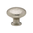 86037 - Arts & Crafts - 1.25" Round Dimpled Knob - Satin Nickel