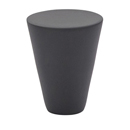 86261 - Contemporary Brass - 1" Cone Knob - Flat Black