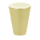 86261 - Contemporary Brass - 1" Cone Knob - Unlacquered Brass