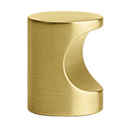 86150 - Contemporary Brass - 7/8" Finger Knob - Satin Brass