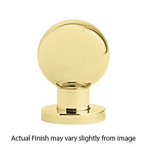 86152 - Contemporary Brass - 1" Globe Knob - Unlacquered Brass