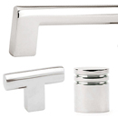 Contemporary Brass Knobs - Polished Nickel