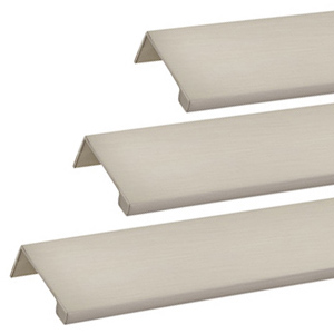 Contemporary Edge Pull - Satin Nickel