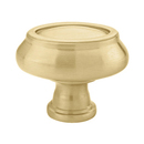 86304 - Geometric Brass - 1 1/8" Oval Knob - Satin Brass