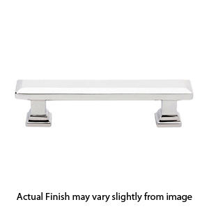 86492 - Geometric Brass - 5" Rectangular Cabinet Pull - Polished Chrome