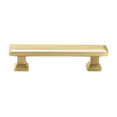 86299 - Geometric Brass - 3" Rectangular Cabinet Pull - Satin Brass