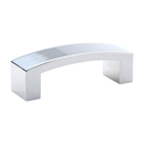 86324 - Mid Century Modern - 3" Bauhaus Pull - Polished Chrome