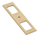 86921 - Modern Backplate for Cabinet Knob - Satin Brass