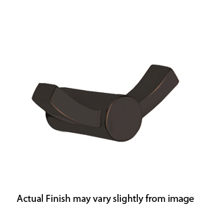 2809 - Modern Brass - Double Hook - Disk Rosette - Oil Rubbed Bronze