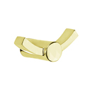 2809 - Modern Brass - Double Hook - Disk Rosette - Unlacquered Brass