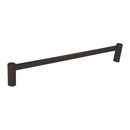 28024 - Modern Brass - 12" Towel Bar - Urban Modern Rosette - Oil Rubbed Bronze