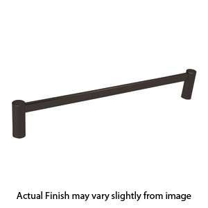 28024 - Modern Brass - 12" Towel Bar - Urban Modern Rosette - Oil Rubbed Bronze