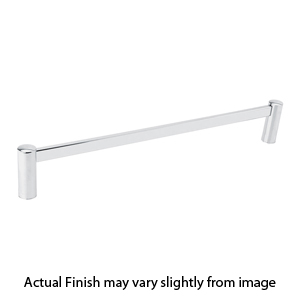 28021 - Modern Brass - 18" Towel Bar - Small Disc Rosette - Polished Chrome
