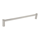 28024 - Modern Brass - 12" Towel Bar - Small Disc Rosette - Satin Nickel