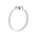 2801 - Modern Brass - Towel Ring - Small Disc Rosette - Polished Chrome