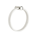 2801 - Modern Brass - Towel Ring - Small Disc Rosette - Polished Nickel