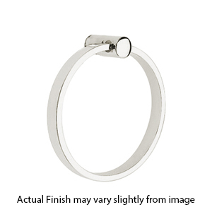 2801 - Modern Brass - Towel Ring - Small Disc Rosette - Polished Nickel