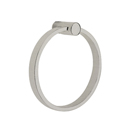 2801 - Modern Brass - Towel Ring - Small Disc Rosette - Satin Nickel