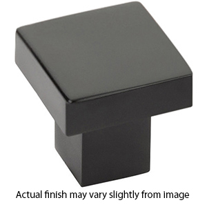 86703 - Modern Rectangular - Hunter 1 5/8" Knob - Flat Black