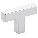 86726 - Modern Rectangular - 2" Warwick T-Knob - Polished Chrome