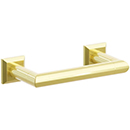 2284 - Modern Tubular - Double Post Paper Holder - Unlacquered Brass
