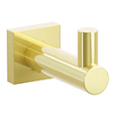 2286 - Modern Tubular - Single Hook - Unlacquered Brass
