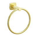 2282 - Modern Tubular - Towel Ring - Unlacquered Brass