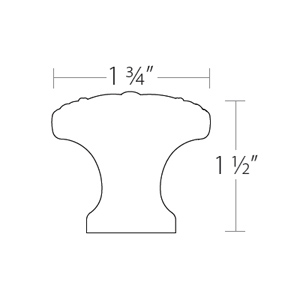 86278 - Ribbon & Reed - 1.75" Cabinet Knob - Satin Nickel