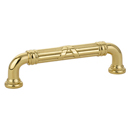 86283 - Ribbon & Reed - 3" Estate Pull - Unlacquered Brass