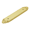 86294 - Ribbon & Reed - Backplate for 4" Pulls - Unlacquered Brass