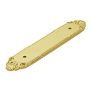 86294 - Ribbon & Reed - Backplate for 4" Pulls - Unlacquered Brass