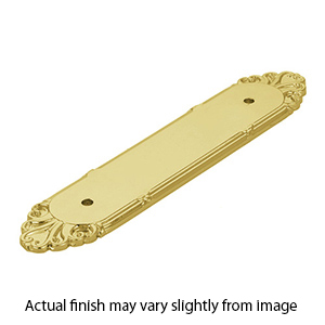 86294 - Ribbon & Reed - Backplate for 4" Pulls - Unlacquered Brass