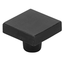 86662 FB - Rustic Modern - 1 1/4" Square Knob - Flat Black Bronze