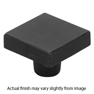 86662 FB - Rustic Modern - 1 1/4" Square Knob - Flat Black Bronze