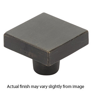 86662 MB - Rustic Modern - 1 1/4" Square Knob - Medium Bronze