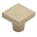 86662 TWB - Rustic Modern - 1 1/4" Square Knob - Tumbled White Bronze